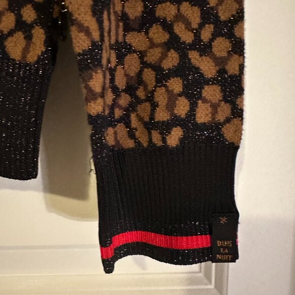Scotch & Soda Leopard Print Sweater, Women's size Small - Shimmers! (Like new!) - Picture 5 of 6